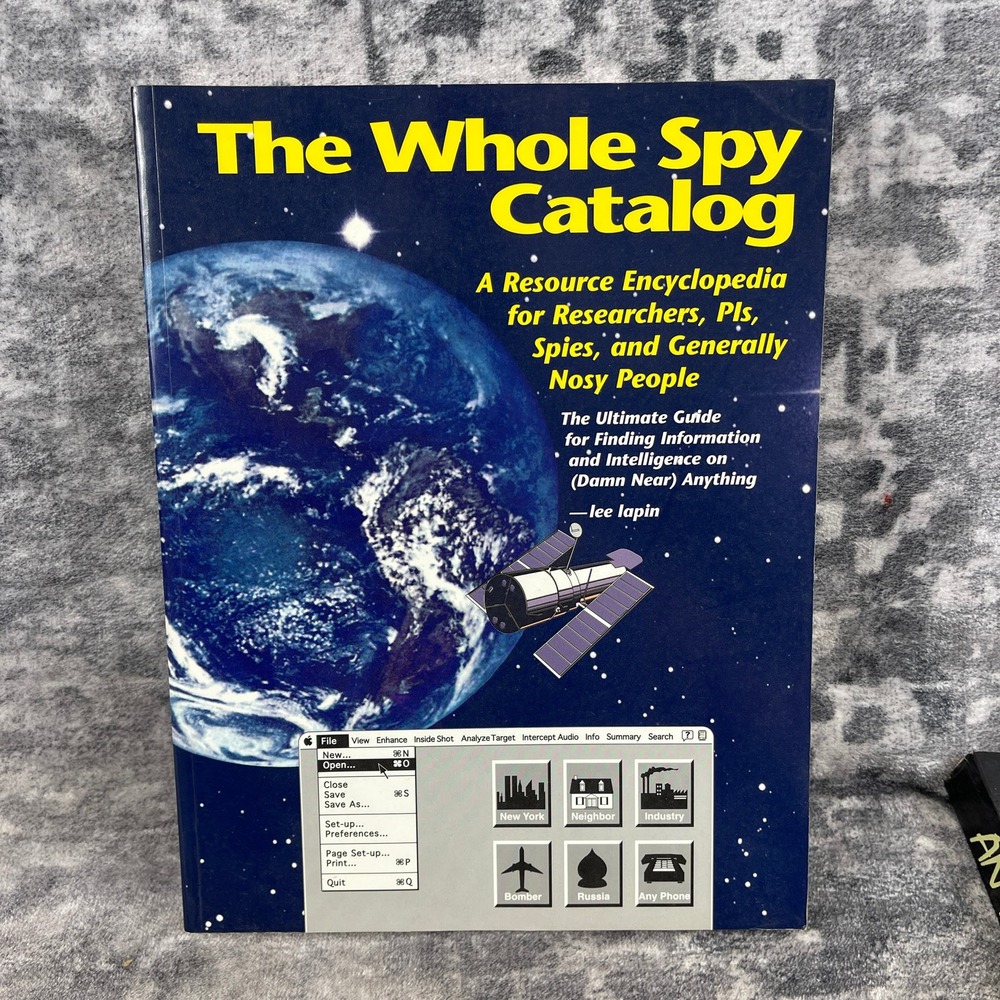 Vtg The‎ Whole Spy Lee Lapin Catalog 1995 Paperback Espionage Research Guide